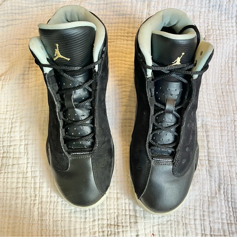 Nike | Air Jordan 13 Retro Black Mint Foam Sneakers Shoes Size 7Y EU40